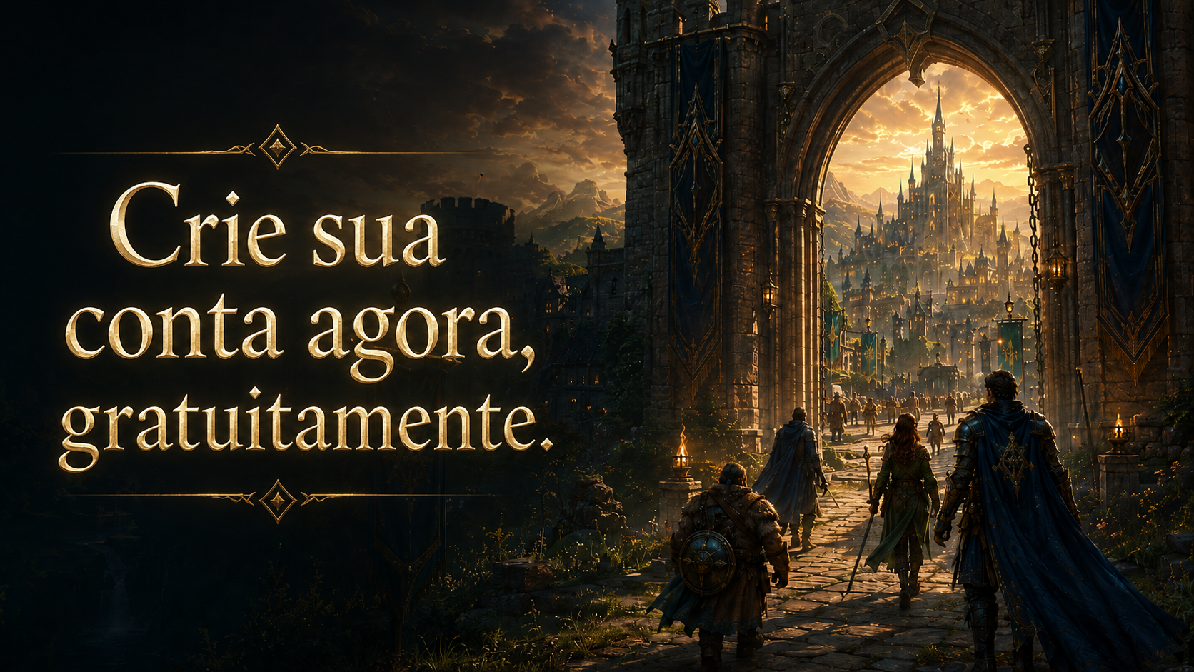 Comece sua jornada no Auroria Shard