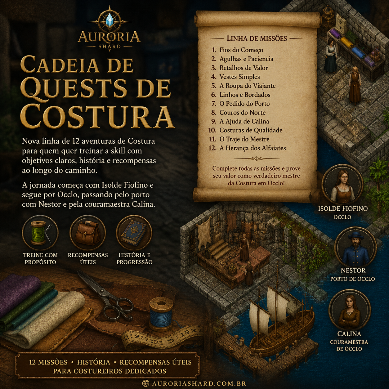 Cadeia de Quests de Costura