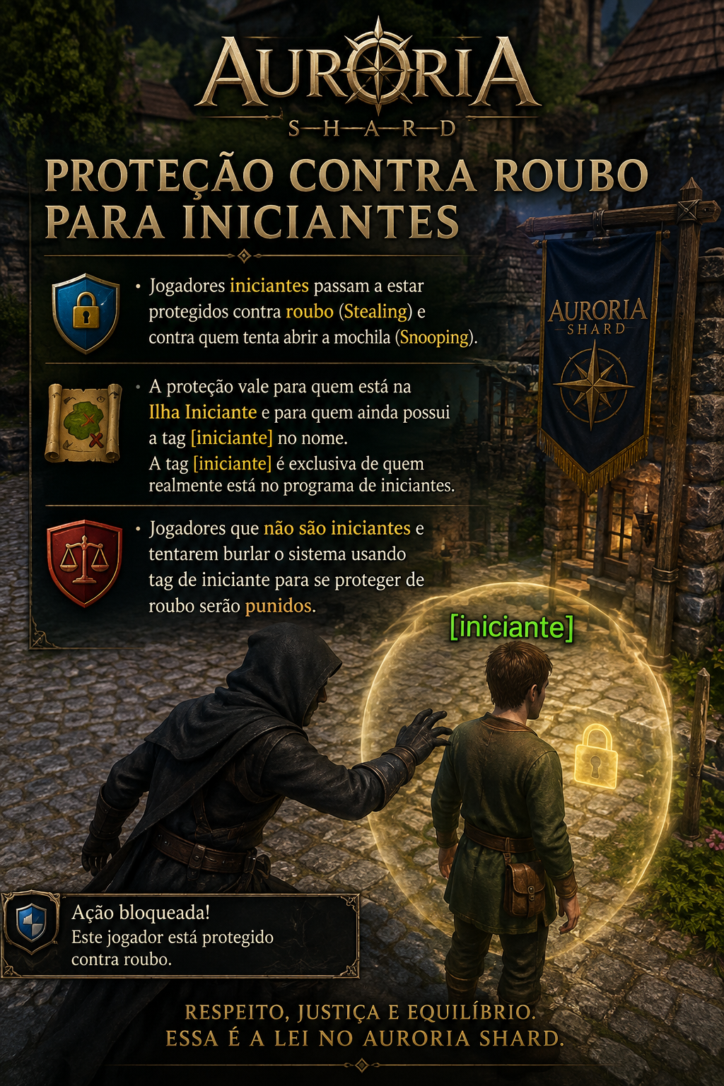 Proteção contra roubo para iniciantes