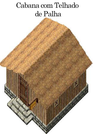 Cabana com Telhado de Palha